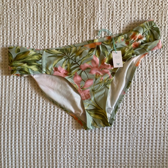 Kona Sol Tropical Print Bikini Bottom - XL - Picture 1 of 3
